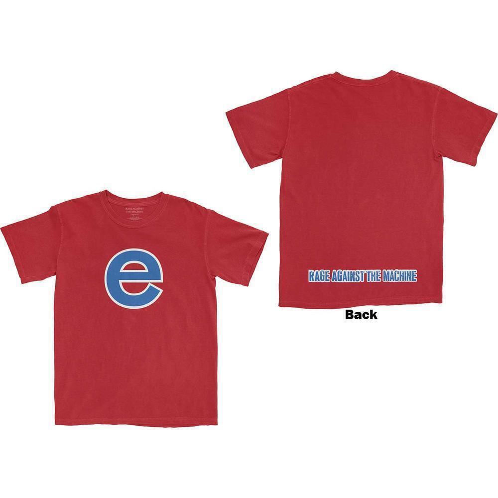 Rage Against The Machine Unisex T Shirt Big E Back Print 2 Sided